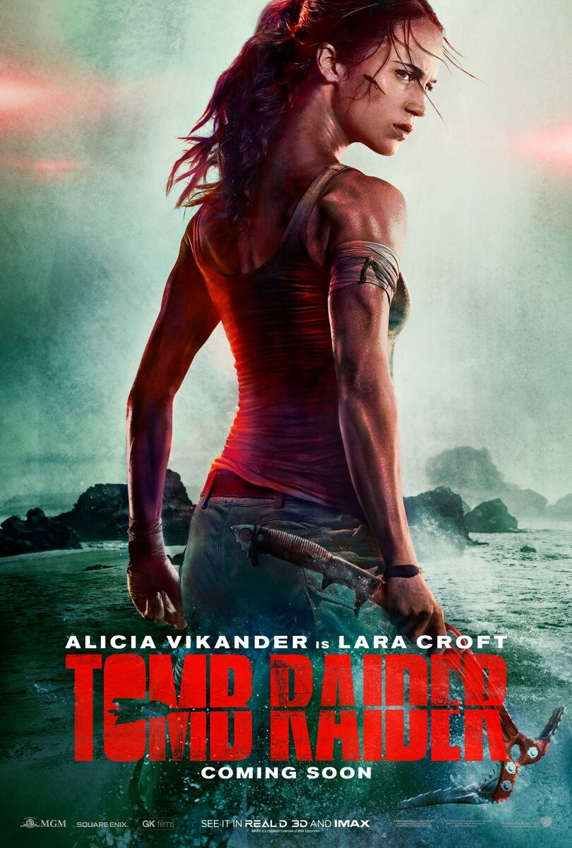 Alicia Vikander als Lara Croft in Tomb Raider (Poster)