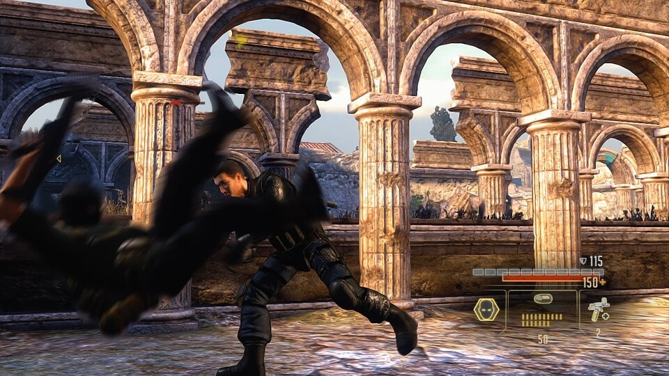 Alpha Protocol: Während auf der Xbox 360 sehr starke Verwisch-Effekte (siehe Bild) eingesetzt werden, ist die PS3-Version insgesamt knackiger.