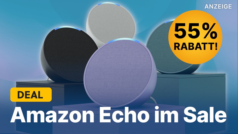 Bei Amazon gibts gerade Echo-Lautsprecher im Angebot, die euch nicht nur Musik hören, sondern auch mit Alexa euer Smart Home steuern lassen.
