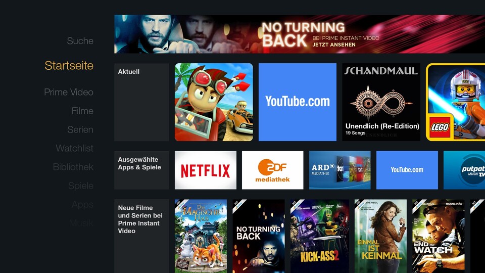 Netflix und Prime Video könnt ihr auch mit dem Fire TV Stick schauen.