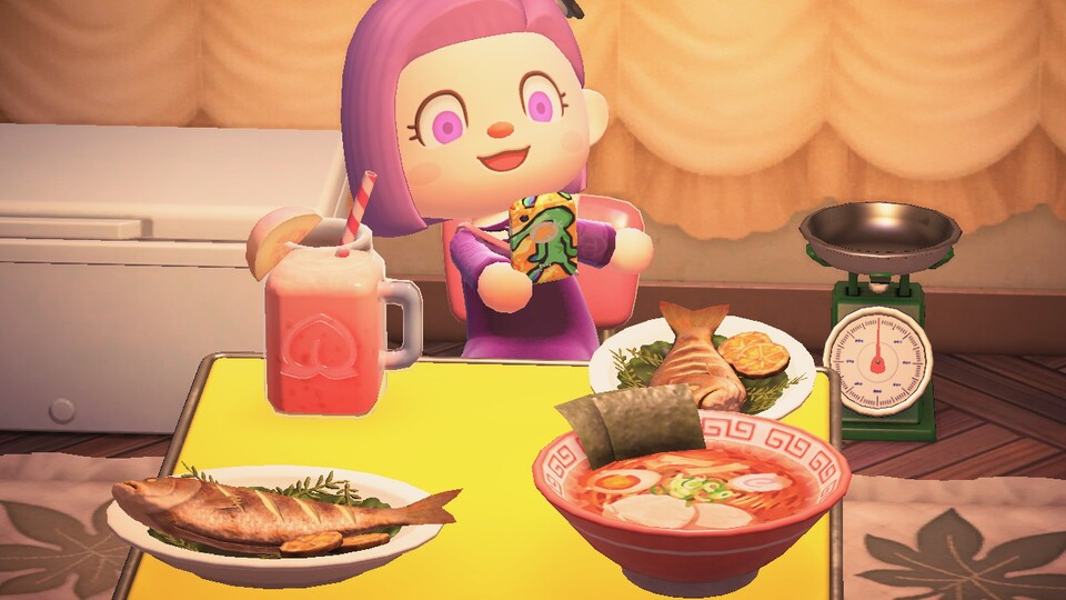 Es gibt jetzt Kochrezepte und wunderschönes Essen in Animal Crossing: New Horizons.