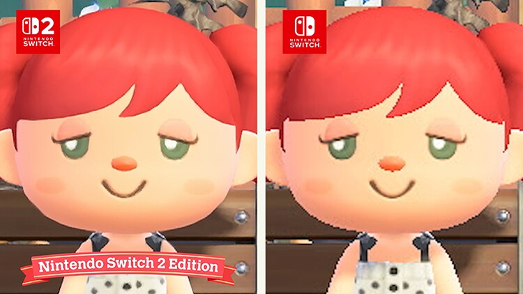 Links: Switch 2-Version. Rechts: Switch 1-Version.