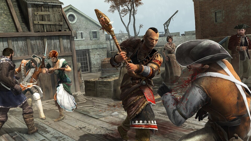 Im Mehrspieler-Modus von Assassin's Creed 3 erleben die Spieler eine eigene Geschichte.