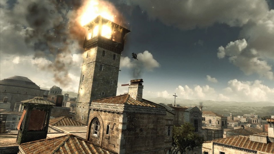 ...und schließlich den Borgia-Turm in Brand stecken. [360]