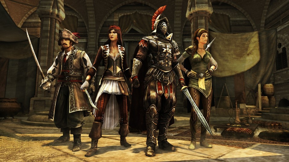 Die vier neuen Multiplayer-Charaktere.