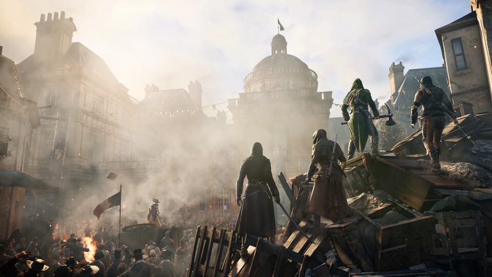 Ein weiterer Streitpunkt: Ubisoft hatte aus Ressourcengründen darauf verzichtet, weibliche Spielfiguren in Assassin's Creed Unity einzubauen.
