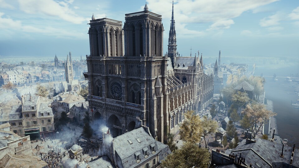 Notre-Dame wurde in AC Unity sehr authentisch nachgebaut.