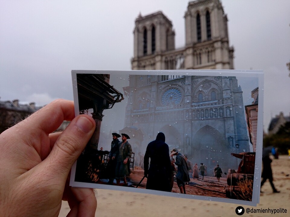 Der Fotograf Damien Hypolite vergleicht das Paris des Jahres 2014 mit Screenshots von Assassin's Creed Unity.