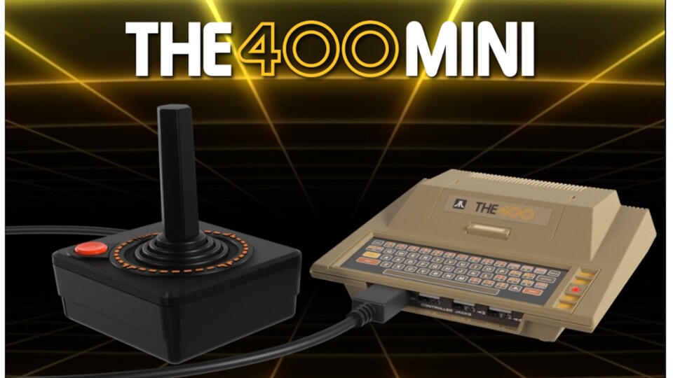 Der THE400 Mini ist deutlich kleiner als der alte Atari 400, kommt dafür aber mit 25 Spielen und einigen Verbesserungen.