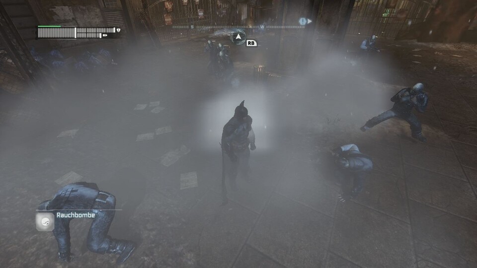 Kommt Batman in Bedrängnis, ist eine Rauchbombe die ideale Art, sich elegant aus der Affäre zu ziehen.