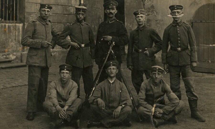 Das 25. Landwehr Infanterie Regiment, das von 1916 bis 1918 in Koblenz stationiert war.