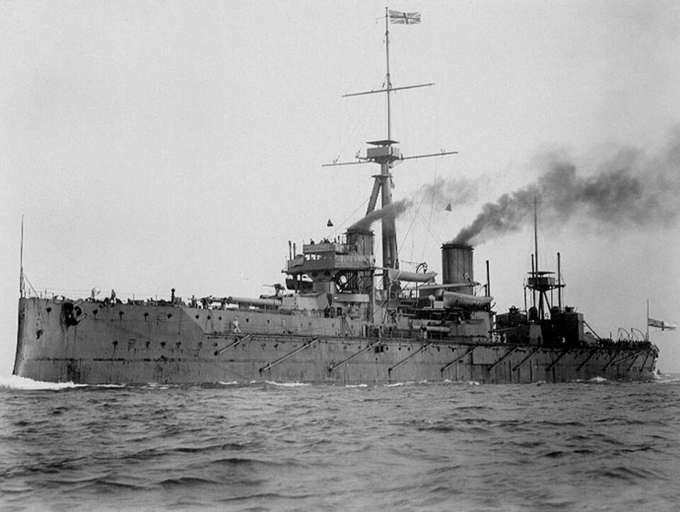 Die HMS Dreadnought der Royal British Navy.