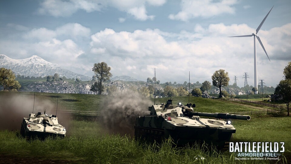Beim EA Summer Showcase ist Battlefield 3: Armored Kill zu sehen.