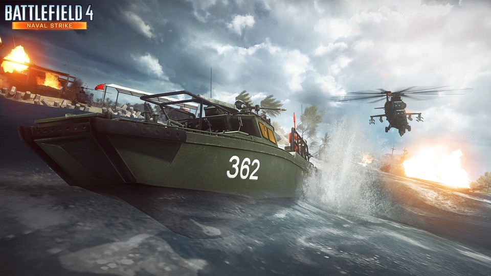 Der Naval-Strike-DLC für Battlefield 4 wird auf dem PC und der Xbox One noch eine Weile auf sich warten lassen. Wie nun bekannt wurde, verzögert sich der PC- und Xbox-One-Release der neuen Inhalte aufgrund eines Problems, das zunächst behoben werden muss. Neuer Release-Zeitraum ist Anfang April 2014.