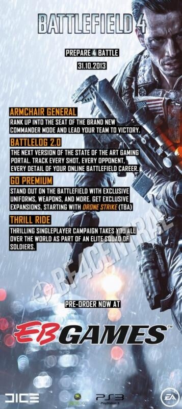 Dieses Werbeposter für Battlefield 4 tauchte jetzt auf.