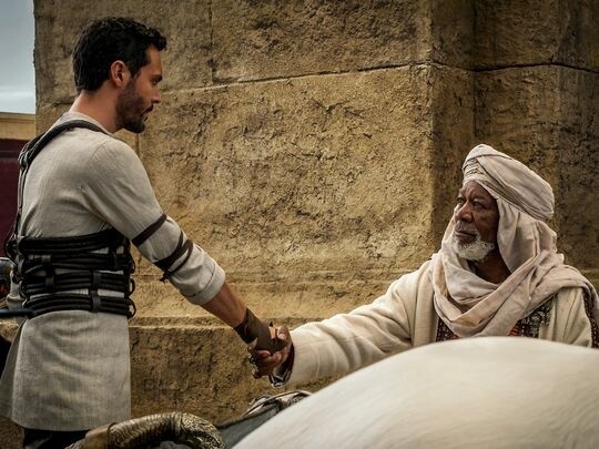 Schauspieler Morgan Freeman spielt im neuen Ben-Hur-Film mit.