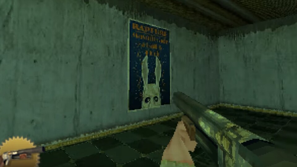 BioShock auf der PS1 - pixelig aber doch irgendwie charmant.