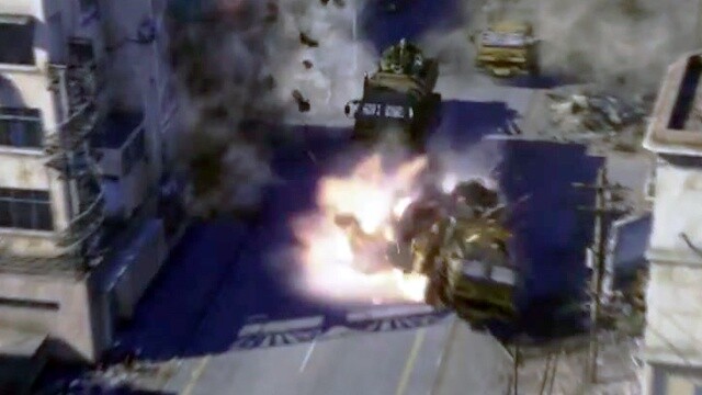 Im Teaser kann man einen Panzer sehen, der drei Fahrzeuge in einer unbewohnten Stadt unter Beschuss nimmt.