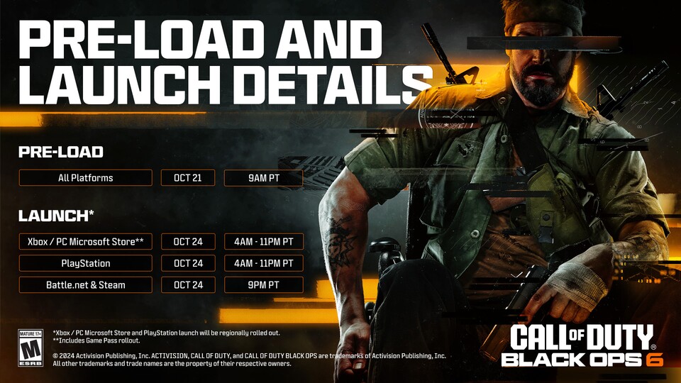 Official Black Ops 6 launch information released live.