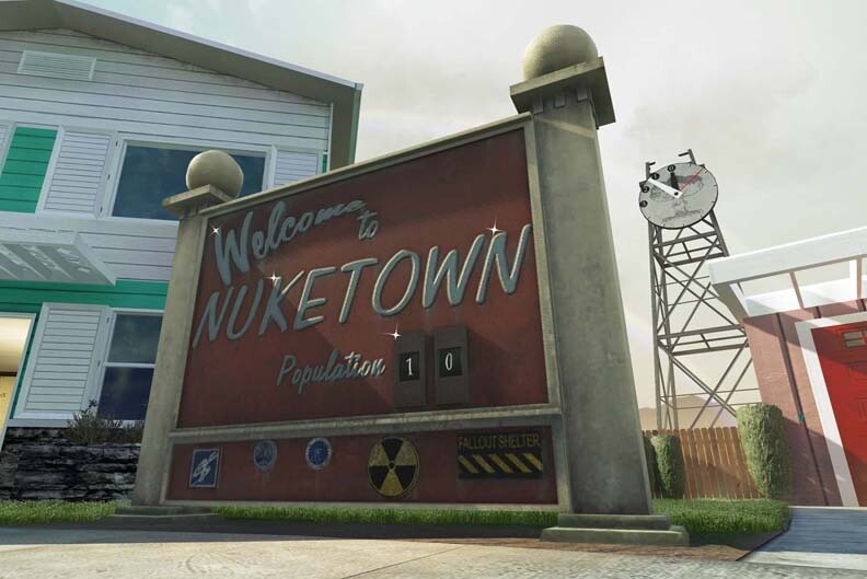 Die Map »Nuketown 2025« ist wieder in der Playlist von Black Ops 2 zu finden.