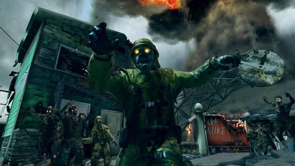 Auf der Map »Nuketown« für Black Ops 2 sind die Zombies los.