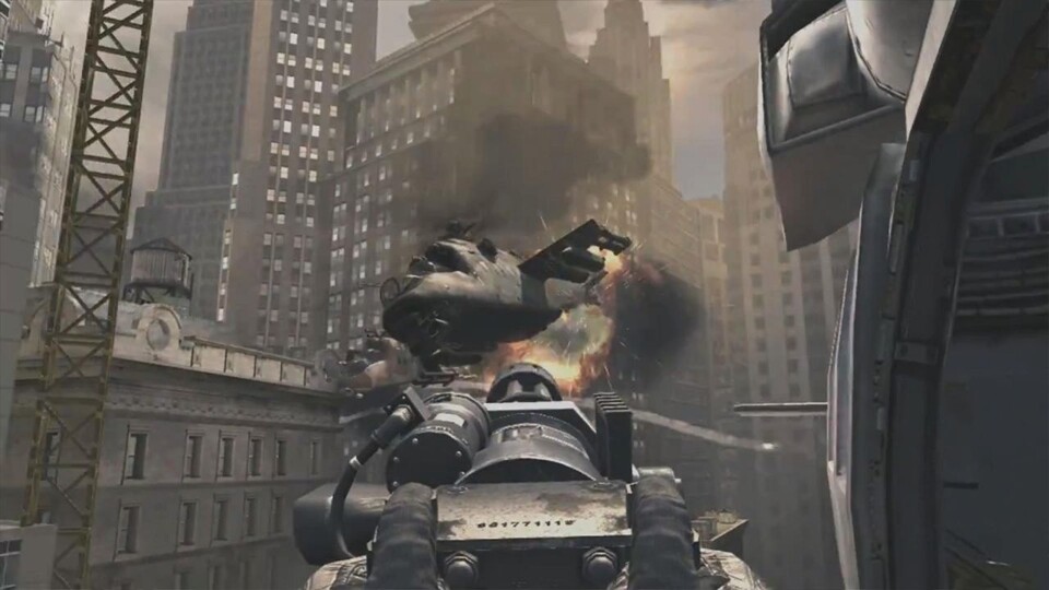 Eine Moorhuhn-Sequenz von Modern Warfare 3 findet in den Straßenschluchten Manhattans statt.