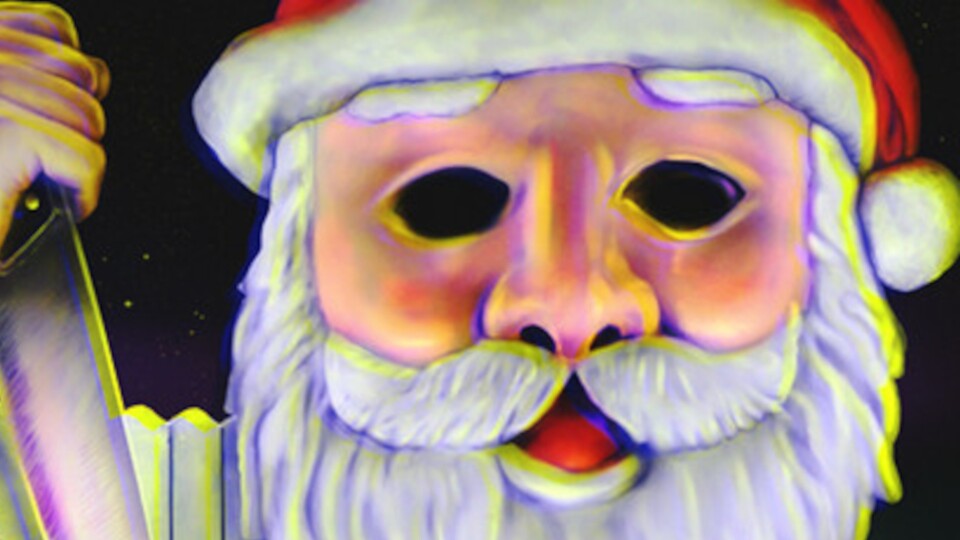 In Christmas Massacre morden wir als wild gewordener Weirdo mit Weihnachtsmannmaske.