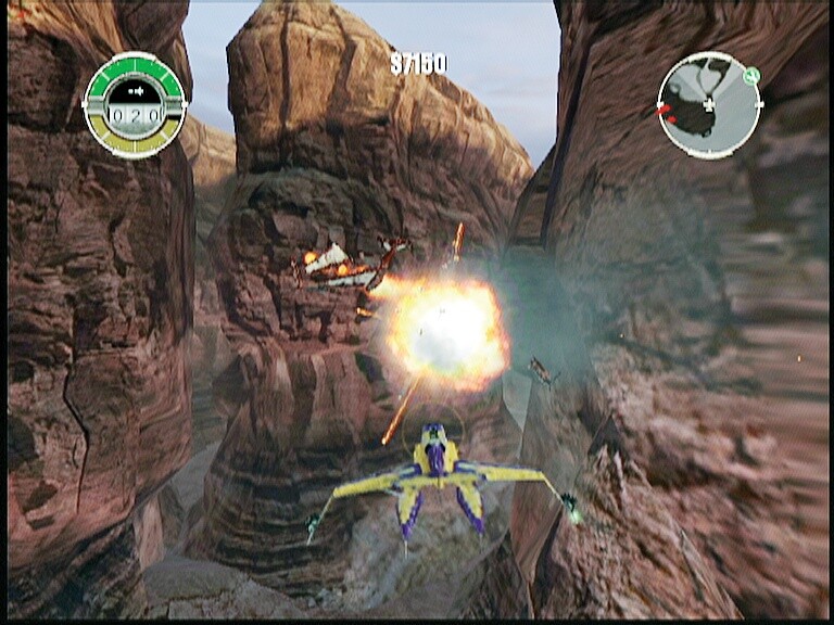 In den engen Canyons von Arixo solltet ihr ein kleines, wendiges Flugzeug auswählen. Screen: Xbox