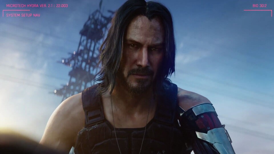 im E3-2019-Trailer ist der riskante Glitch-Effekt von Johnny Silverhand zu sehen.
