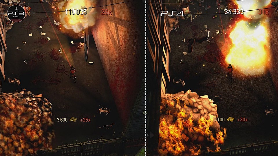 Dead Nation - Grafikvergleich zwischen PS3- und PS4-Version