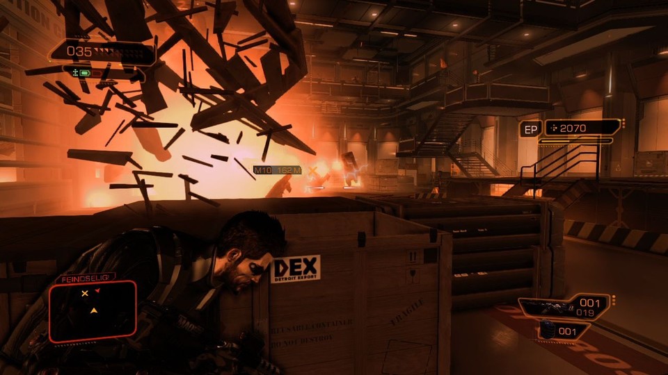 Hin und wieder geht in Deus Ex 3 richtig die Post ab. Fette Explosionen wie diese hier kommen trotzdem eher selten vor.