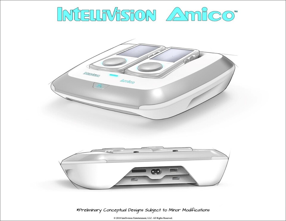 Die neue Intellivision-Konsole heißt Amico und soll so oder so ähnlich aussehen.