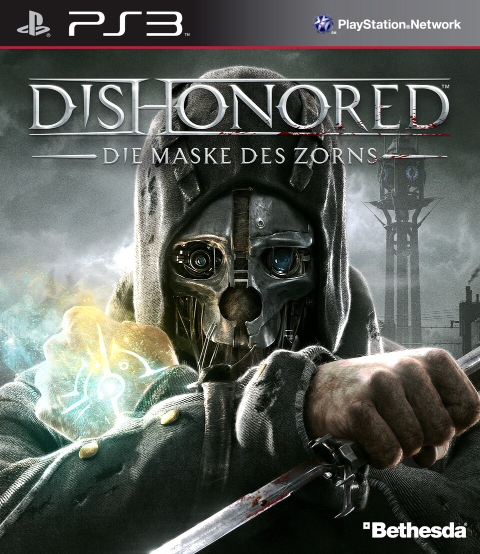 So sieht die Dishonored-Packung aus, die ab 12. Oktober im Laden stehen soll.