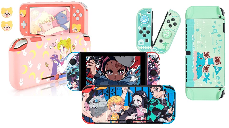 Bei DLseego findet ihr auch Designs zu bekannten Marken, und zwar für alle Versionen der Nintendo Switch.