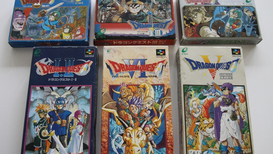 Die ersten Dragon-Quest-Episoden profitieren beim Monster- und Coverdesign von der Genialität des Mangakünstlers Akira Toriyama.