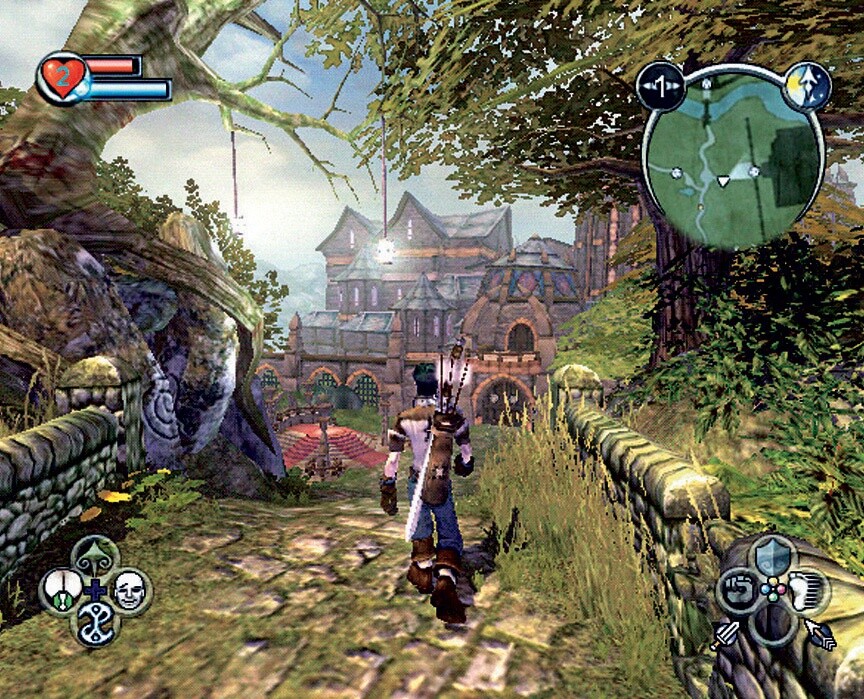 Im Laufe des Abenteuers kehrt ihr immer wieder zur Gilde der Helden (im Hintergrund) zurück, um euch die nächste Quest vom Kartentisch zu holen. Screen: Xbox