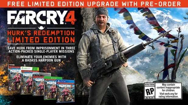 Ubisoft bietet bei der Vorbestellung von Far Cry 4 diverse Boni an.