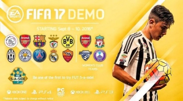 FIFA 17 bekommt laut dieser Promo-Grafik eine Demo-Version. Offiziell bestätigt ist das aber noch nicht.