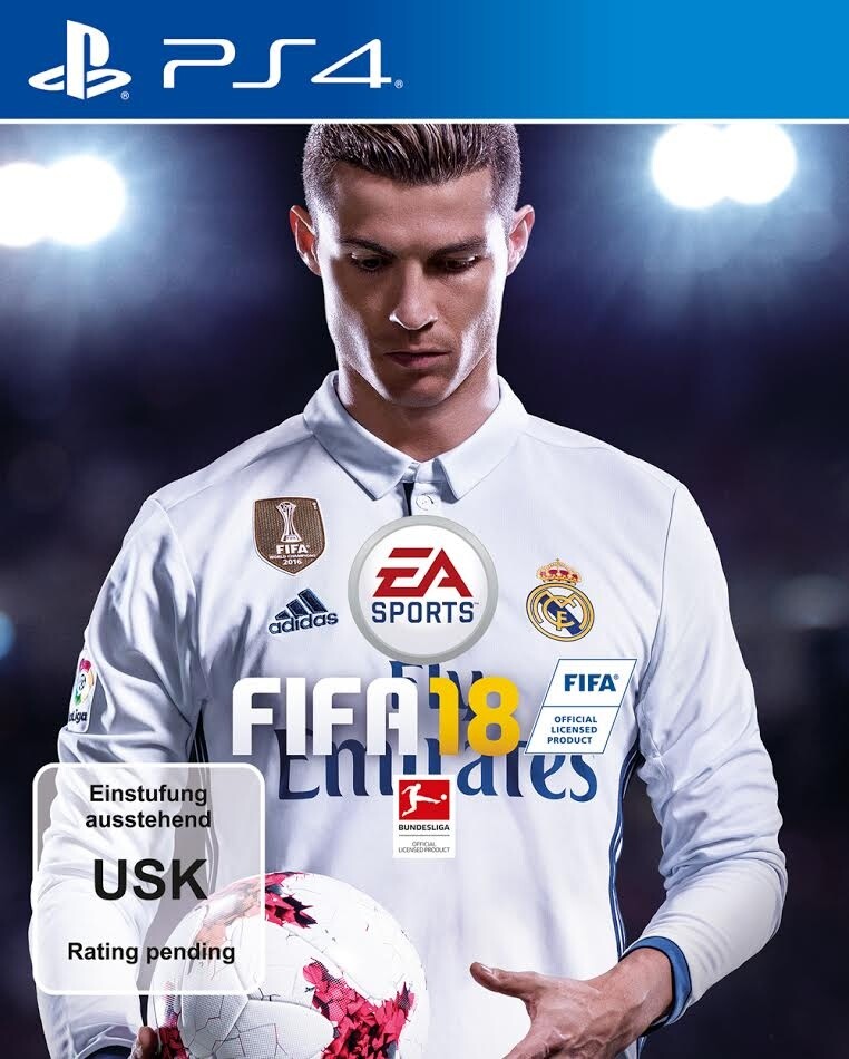 Der offizielle Packshot von FIFA 18 