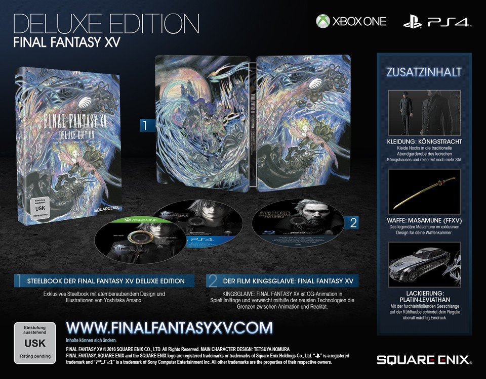 Die »Deluxe Edition« von Final Fantasy 15.