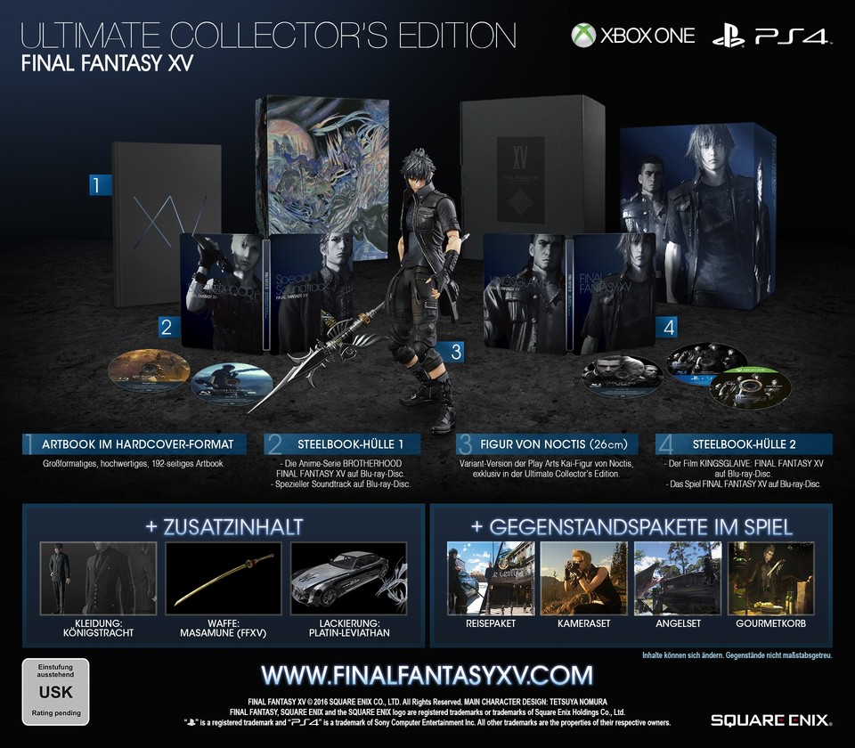 Die »Ultimate Collectors Edition« von Final Fantasy 15.