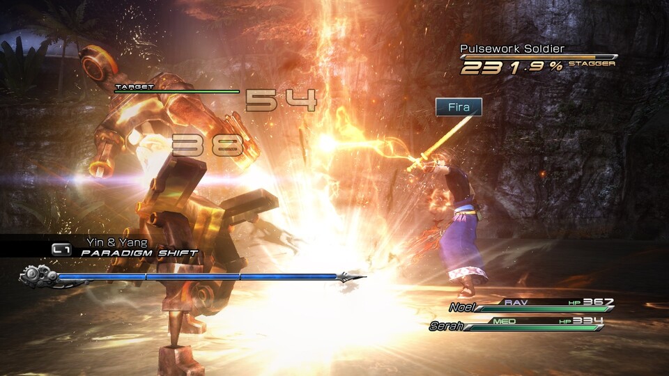 Szene aus der Xbox-360-Version von Final Fantasy XIII-2