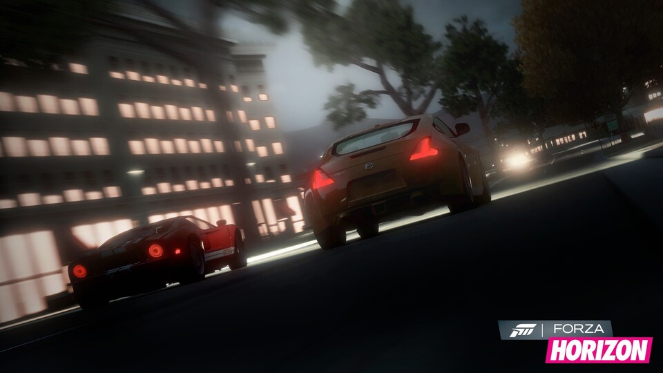 Dank des dynamischen Tag-Nacht-Wechsels werden die Rennen noch abwechslungsreicher. Forza Horizon erscheint übrigens am 26. Oktober 2012.