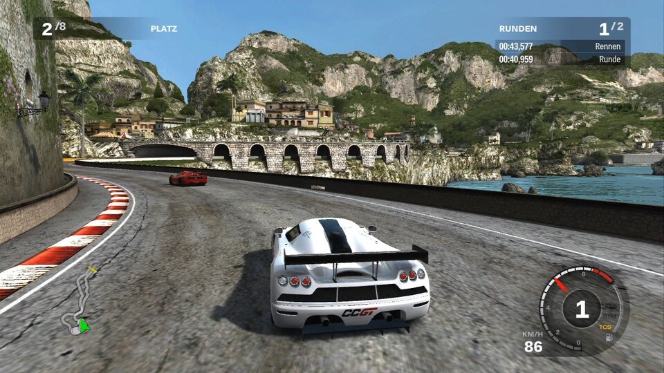 Forza Motorsport 3: Die fiktiven Strecken wie diese Küstenpiste sehen atemberaubend gut aus.