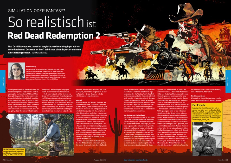 Wie realistisch ist Red Dead Redemption 2? Dieser Frage gehen wir mit der Hilfe eines Cowboys nach.