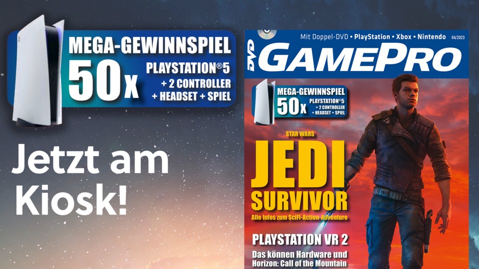 GamePro 0423 mit großer Titelstory zu Star Wars Jedi: Survivor. Direkt zum günstigen Mini-Abo!