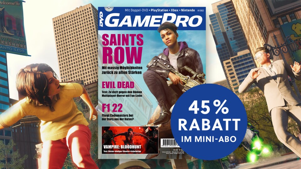GamePro 0722 mit Titelstory zu Saints Row. Direkt zum günstigen Mini-Abo!