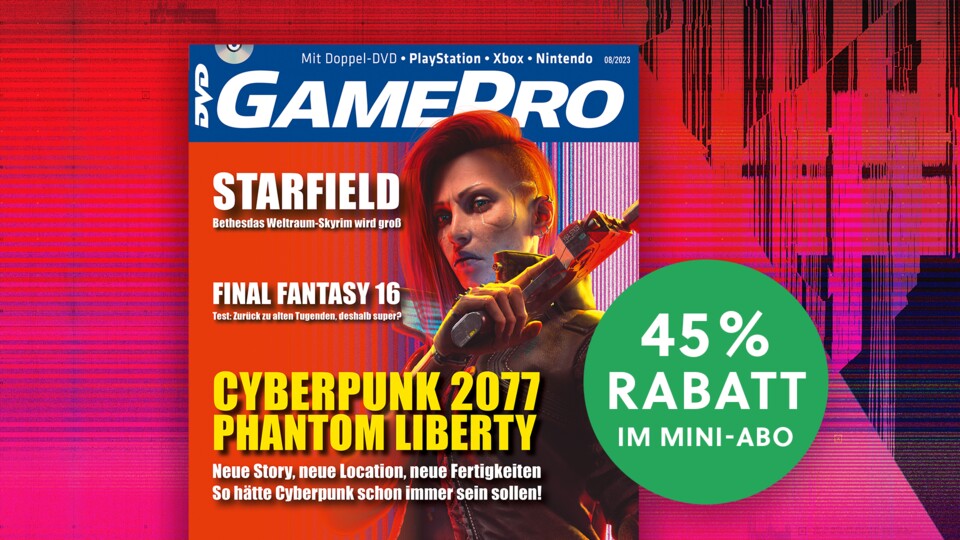 GamePro 0823 mit großer Titelstory zu Cyberpunk 2077: Phantom Liberty. Direkt zum günstigen Mini-Abo!