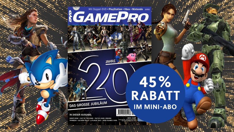 GamePro 1022 mit riesigem Jubiläums-Special. Direkt zum günstigen Mini-Abo!