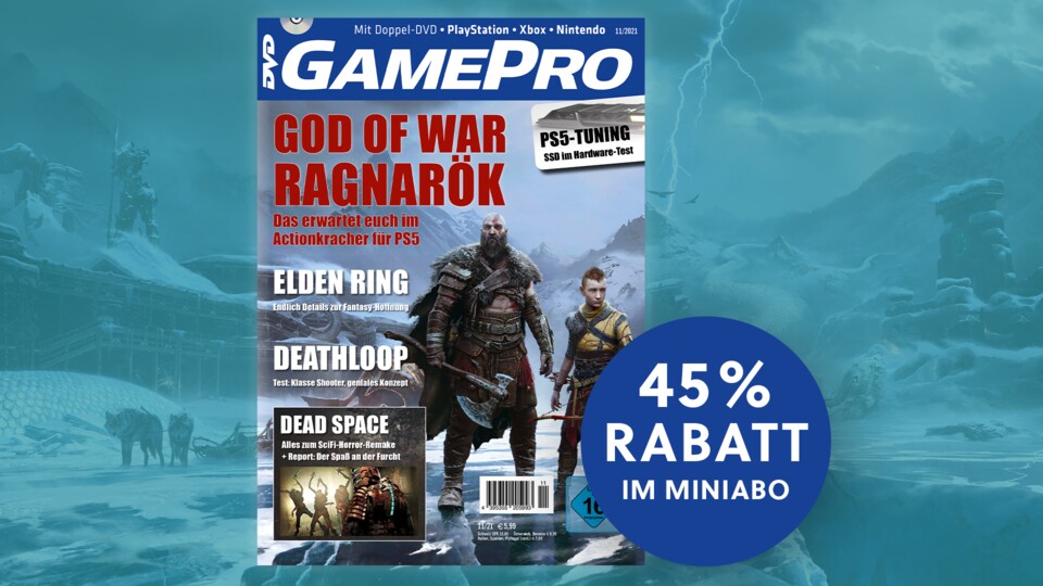 GamePro 1121 mit Titelstory zu God of War: Ragnarök. Direkt zum günstigen Miniabo!